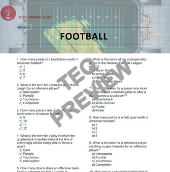 Quiz on American Football!