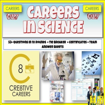 Preview of Quiz on Careers in Science