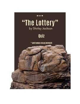 Preview of Quiz on the short story, "The Lottery" by Shirley Jackson, Literature Assessment
