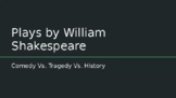 Quizbowl Study: Shakespeare