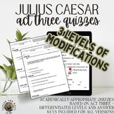 Quizzes: Act 3 of Julius Caesar