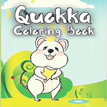 Preview of Quokka Coloring Book: Quokka Coloring Pages. Beautiful Quokka Coloring Book