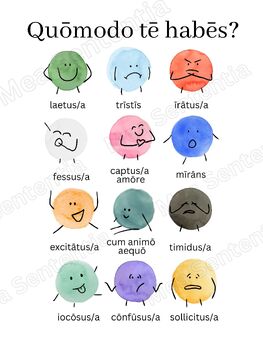 Preview of Quomodo Te Habes? - Latin Feelings/Emotions Poster