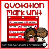 Quotation Marks in Dialogue Worksheets and Activities