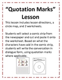 Quotation Mark Lesson using comics (8 pgs)