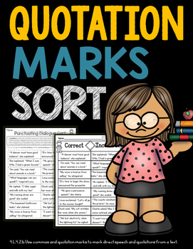 Preview of Quotation Marks and Commas