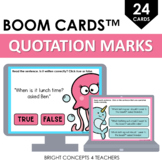 Quotation Marks BOOM Cards / Digital Task Cards