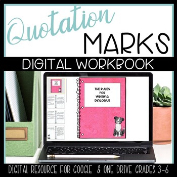Preview of Using Quotation Marks Activities Digital Workbook