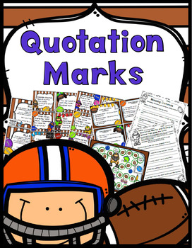 Preview of Quotation Marks Games, Worksheets, Student Handouts