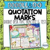 Quotation Marks Notes, Practice, and Quiz – Doodle Desk Ma