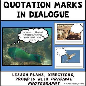 Preview of Quotation Marks Worksheets - Writing Quotation Marks in Dialogue Set 1
