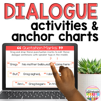 Preview of Quotation Marks in Dialogue Digital ELA Google Slides Punctuating Dialogue