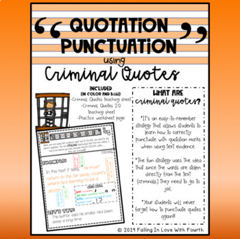 Preview of Quotation Punctuation: How-To Correctly Punctuate Direct Quotes/Text Evidence