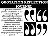 Quotation Reflection Journal (GOOGLE SLIDES)