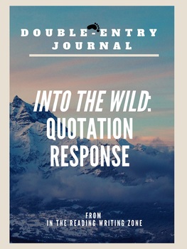 Preview of Quotation Response for "Into the Wild" Film (2007): Double-Entry Journal