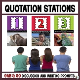 Quotation Stations: Secondary Gab & Go Discussion Prompts