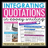 Quotations in Essay Writing - Integrating and Embedding Qu