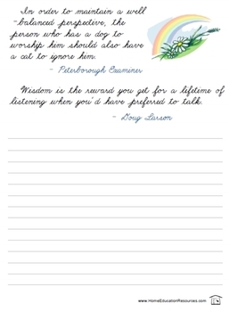 short quotes in cursive writing