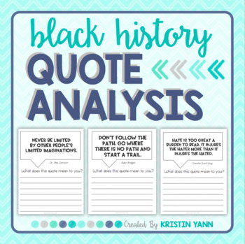 Preview of Quote Analysis: Black History