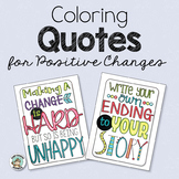 Quote Coloring Pages & Writing Activity