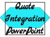 Quote Integration PowerPoint Presentation