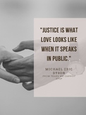 Quote Poster - Justice and Love