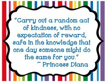 random acts of kindness quotes princess diana