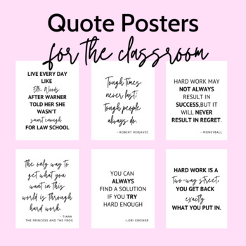 Preview of Quote Posters for the Classroom