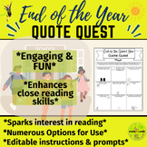 Quote Quest -  End of the Year Themed Reading Activity