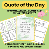 Bell Ringer Activity-150 Critical Thinking & SEL Quotes, P