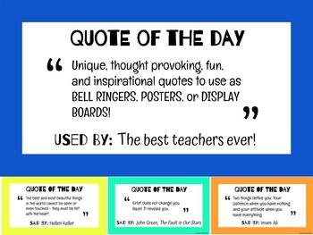 Preview of QUOTE OF THE DAY (or) WEEK: Posters and Presentation!