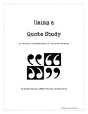 Quote Study Activity Packet