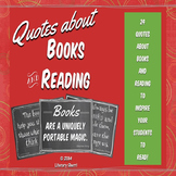 QUOTES ABOUT BOOKS AND READING: 24 Posters with Meaningful Quotes