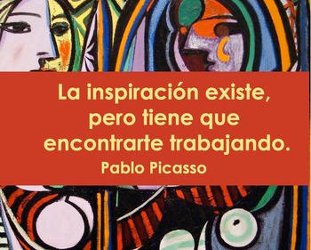 Preview of Quotes- Picasso in Spanish- Free!