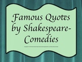 Quotes Shakespeare Comedies Drama Theater Language Arts Character