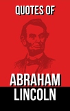 Quotes of Abraham Lincoln Wall Posters