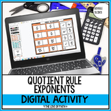 Quotient Rule Simplifying Exponent Digital Matching Pages