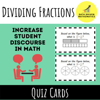 Preview of Quotients of Fractions (Dividing Fractions) - Quiz Cards Activity