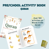 Quran Preschool Activity Workbook for Muslim Kids age 2-5 