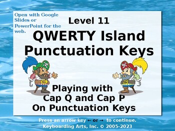 Preview of Qwerty Island Keys - Level 11 - Pirate Punctuation