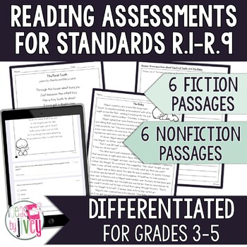 Preview of R.1 - R.9 All Standards Differentiated Assessments -Digital & Printable