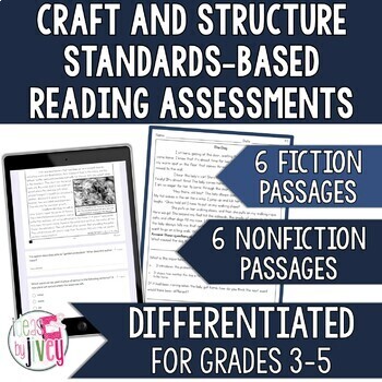 Preview of R.4, R.5, R.6 Differentiated Standards-Based Reading Assessments