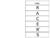 R.A.C.E.R.S. Strategy Response Foldable