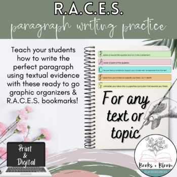 Preview of R.A.C.E.S. Writing & Citing Evidence Test Prep Activity for Any Text or Topic