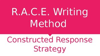 Preview of R.A.C.E. Writing Method