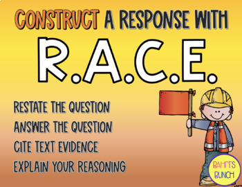 Preview of R.A.C.E. Writing Strategy Google Presentation & Notes 