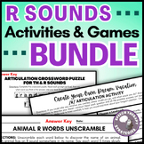 R Articulation Activities & Games Bundle for Middle & High