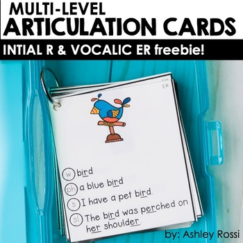 Preview of R Articulation Cards for Speech Therapy Activities & Drill Sheets - FREE!