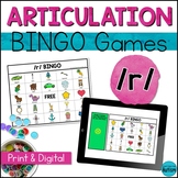 R Articulation Game: /r/ BINGO for Speech Therapy | Print 