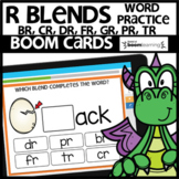 R BLENDS Word Work Practice | BOOM CARDS Distance Learning